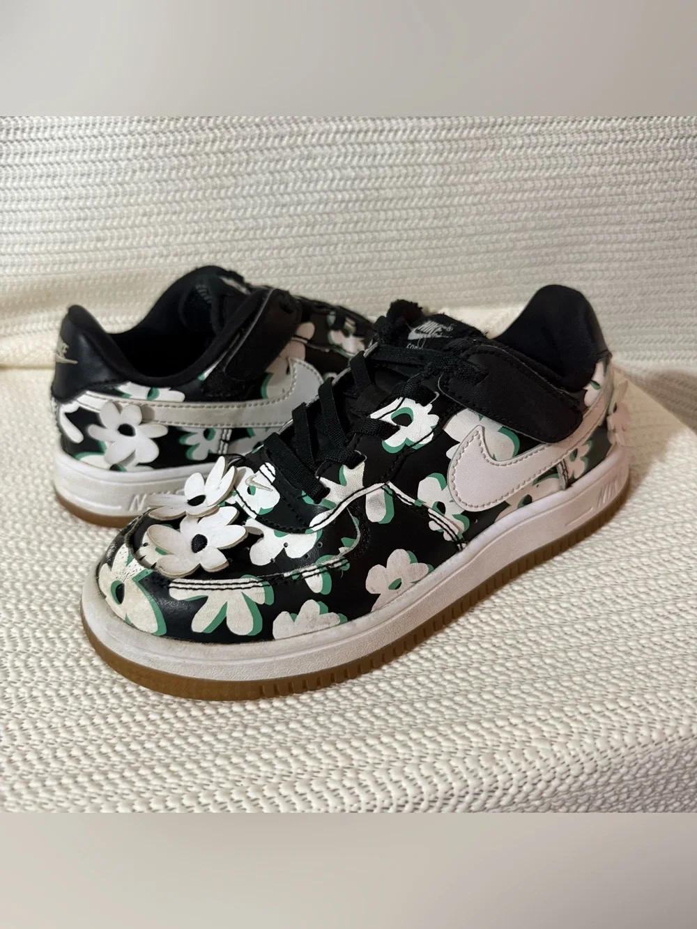 Nike Force 1 Low EasyOn LV8 Flower Power Kids Shoes Size 2Y FN0409-001
