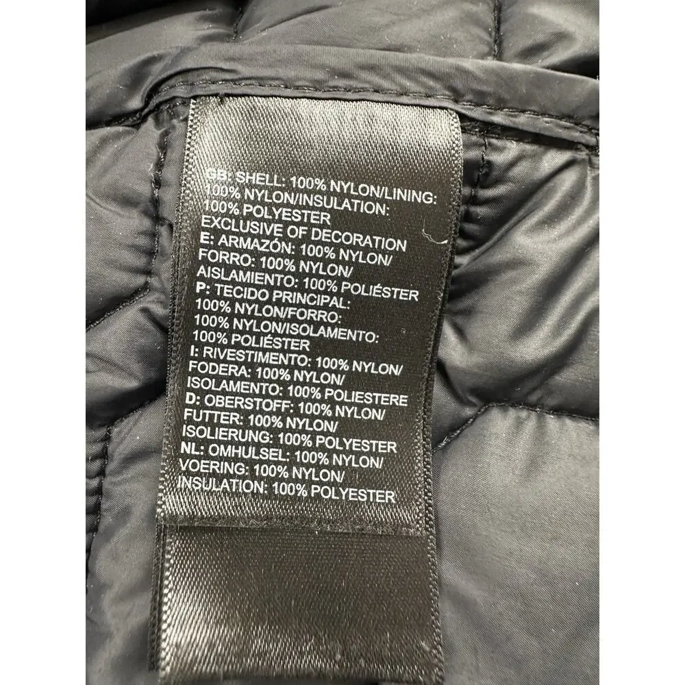The North Face ThermoBall Jacket Men’s Size XL Black Insulated Quilted Full Zip