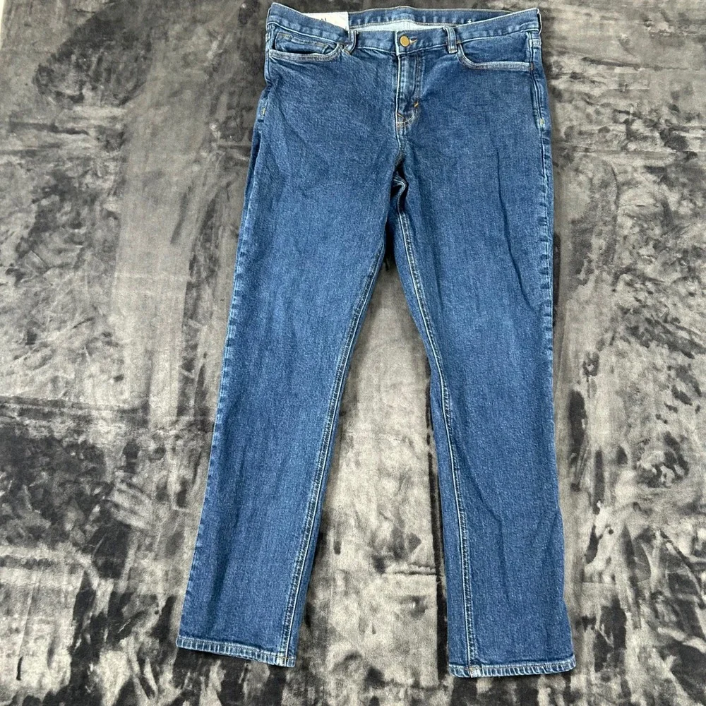 Banana Republic Slim Fit Jeans Mens 35x32 Blue Medium Wash Denim Pants