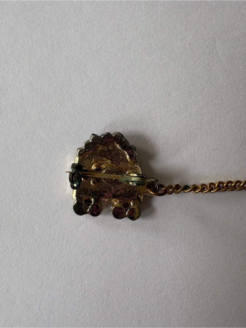 Vintage Gold Tone Steam‎ Locomotive Train Wagon Collectible Brooch Lapel Pin