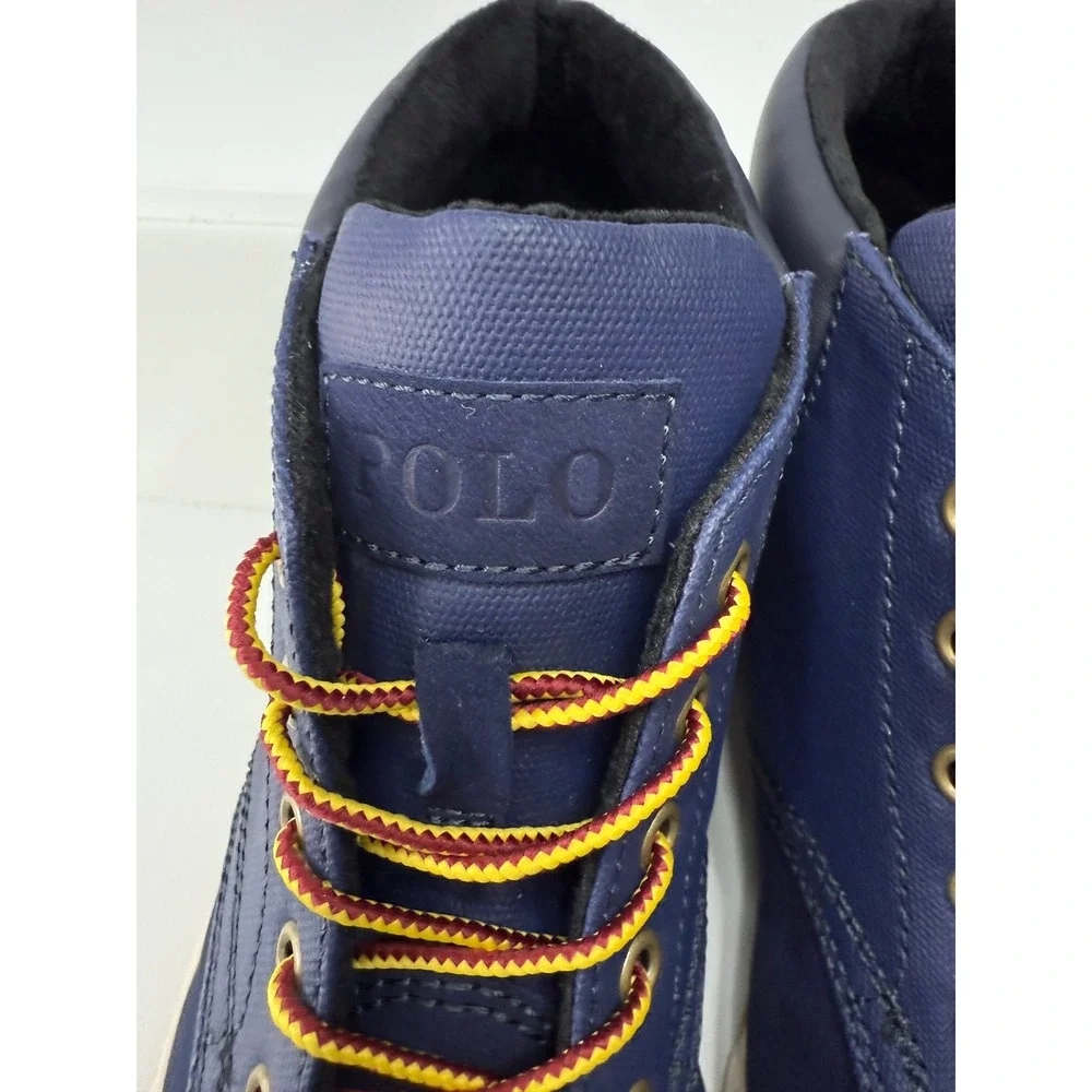 Polo Ralph Lauren Mens Navy Nubuck Shrunken Sneakes Boots Lined Size‎ 9 Sample