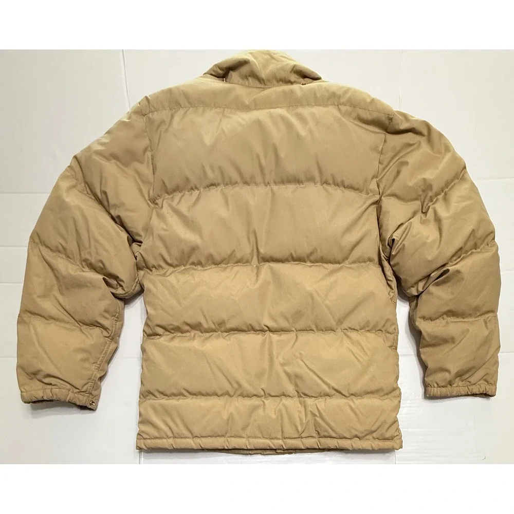 Vintage The North Face Brown Label Down Puffer‎ Jacket Tan Made in USA Medium