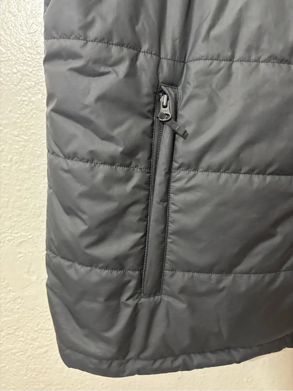 The North Face black quilted