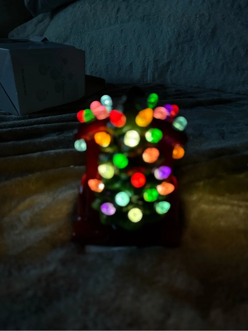 Christmas Is Forever Mini Farmhouse Christmas Light up Ceramic Train