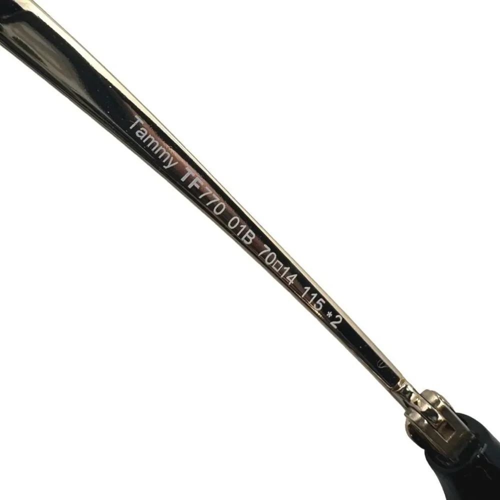 Tom Ford FT0770 01B Tammy Sunglasses 70-14-115 Shiny Black / Gradient Smoke