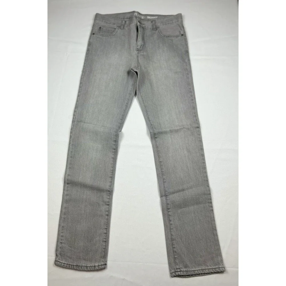 THE CHILDREN'S PLACE Boys Gray Skinny Jeans Size 16 - Excellent Pre-Loved