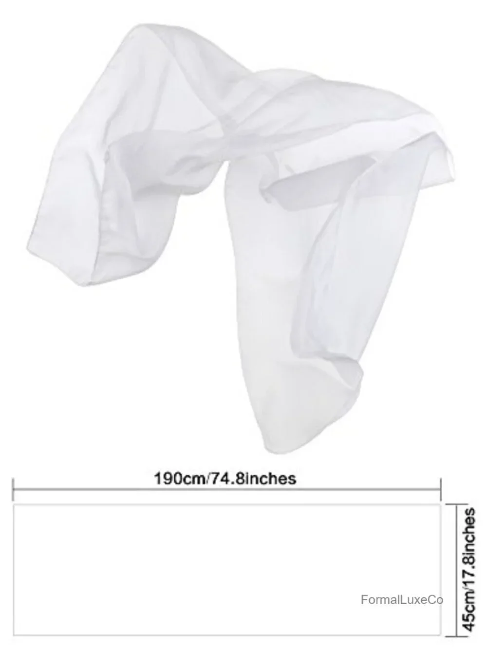 Chiffon Scarf Wrap Shawl for Evening Dresses Bridal Party