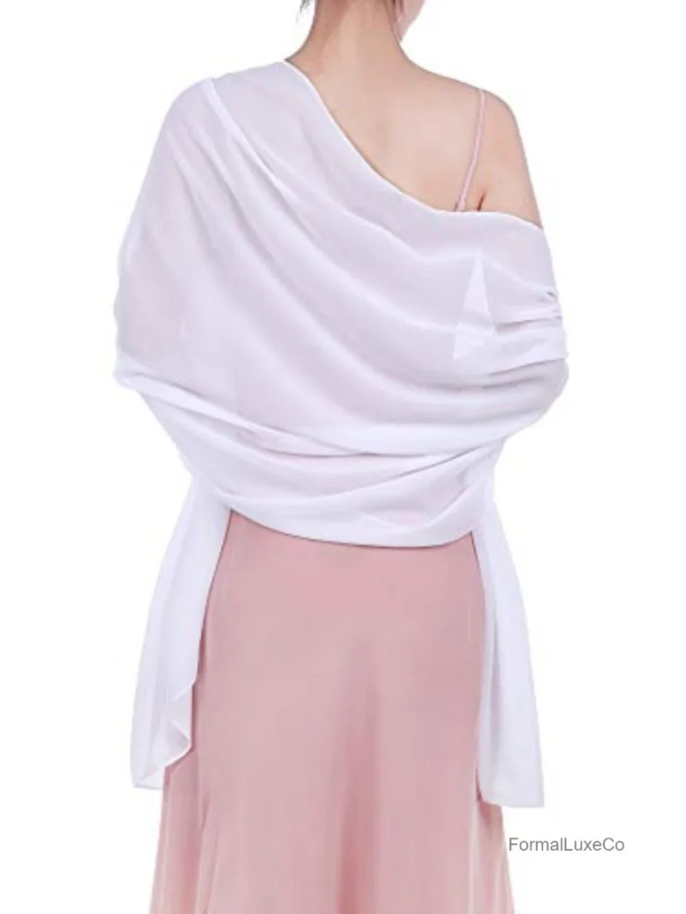 Chiffon Scarf Wrap Shawl for Evening Dresses Bridal Party