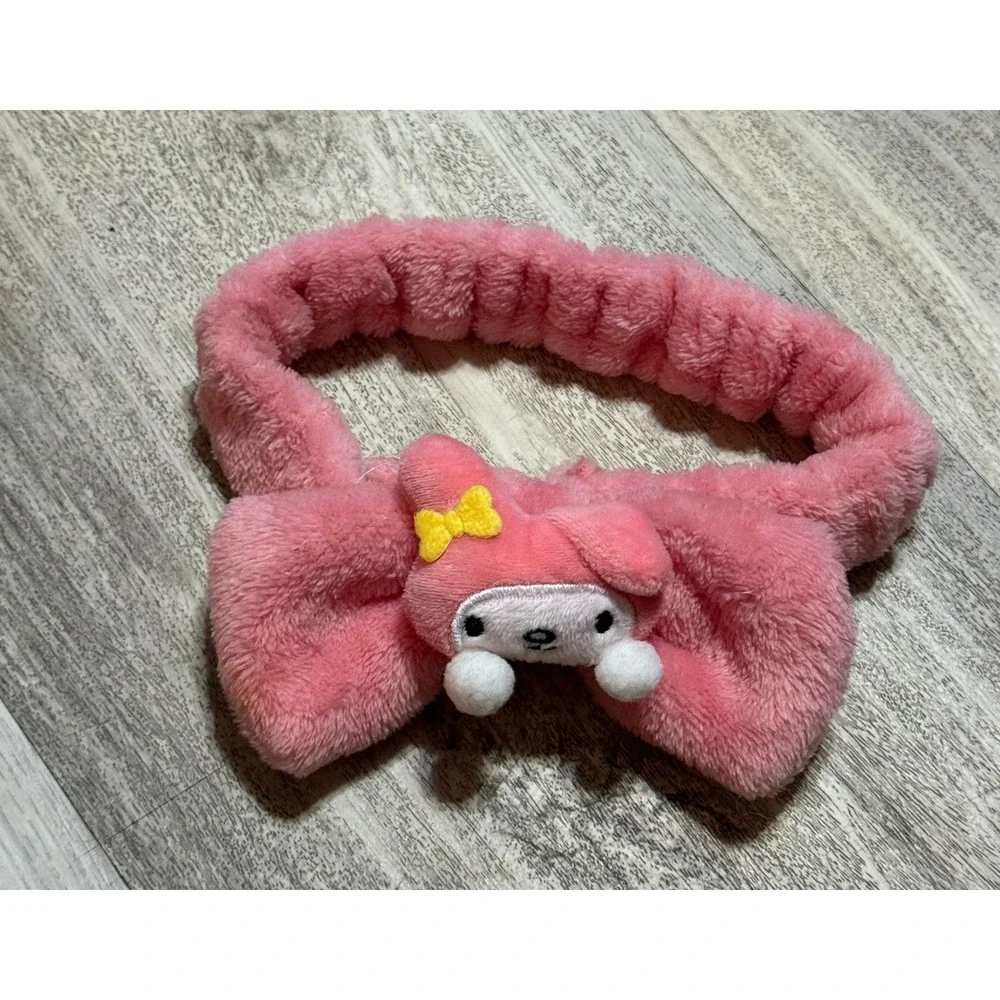 Pink Fluffy My Melody Character Headband for Kids Spa Beauty‎ Hair Accessory