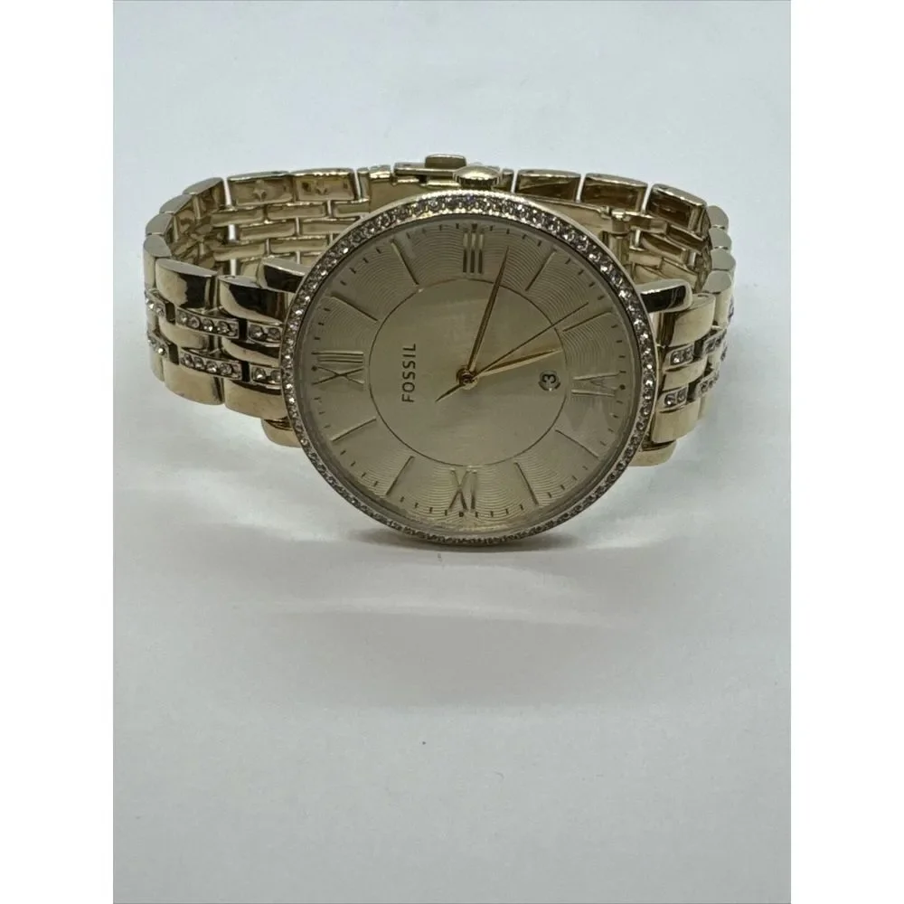 Fossil Jacqueline ES3547 Women's Gold Stainless Steel Analog Dial Watch JNA345