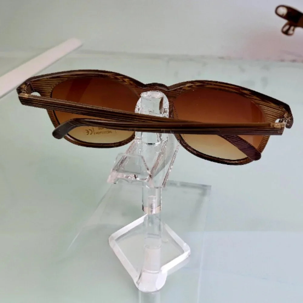 NWOT DESIGNER INSPIRED WOODGRAIN PATTERN SUNGLASSES (2 for $25)