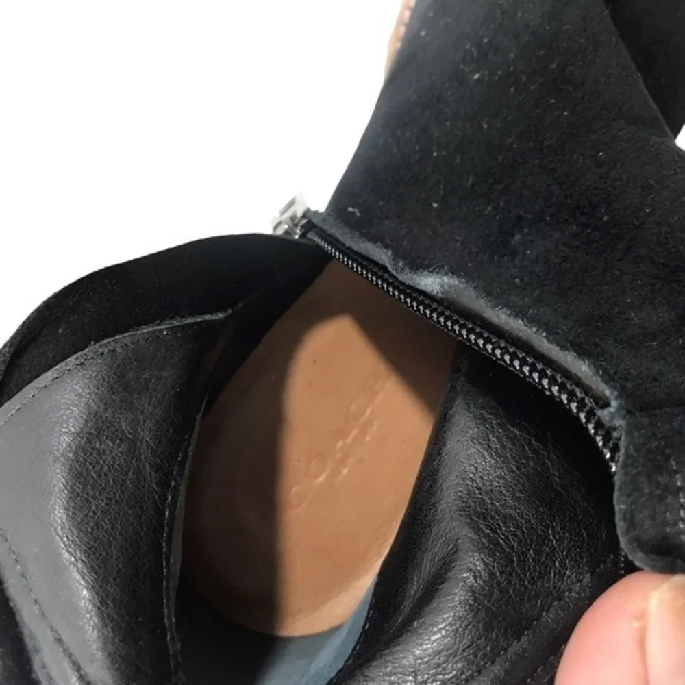 Coach Kelly Black Suede Double Shearing boots size 7B