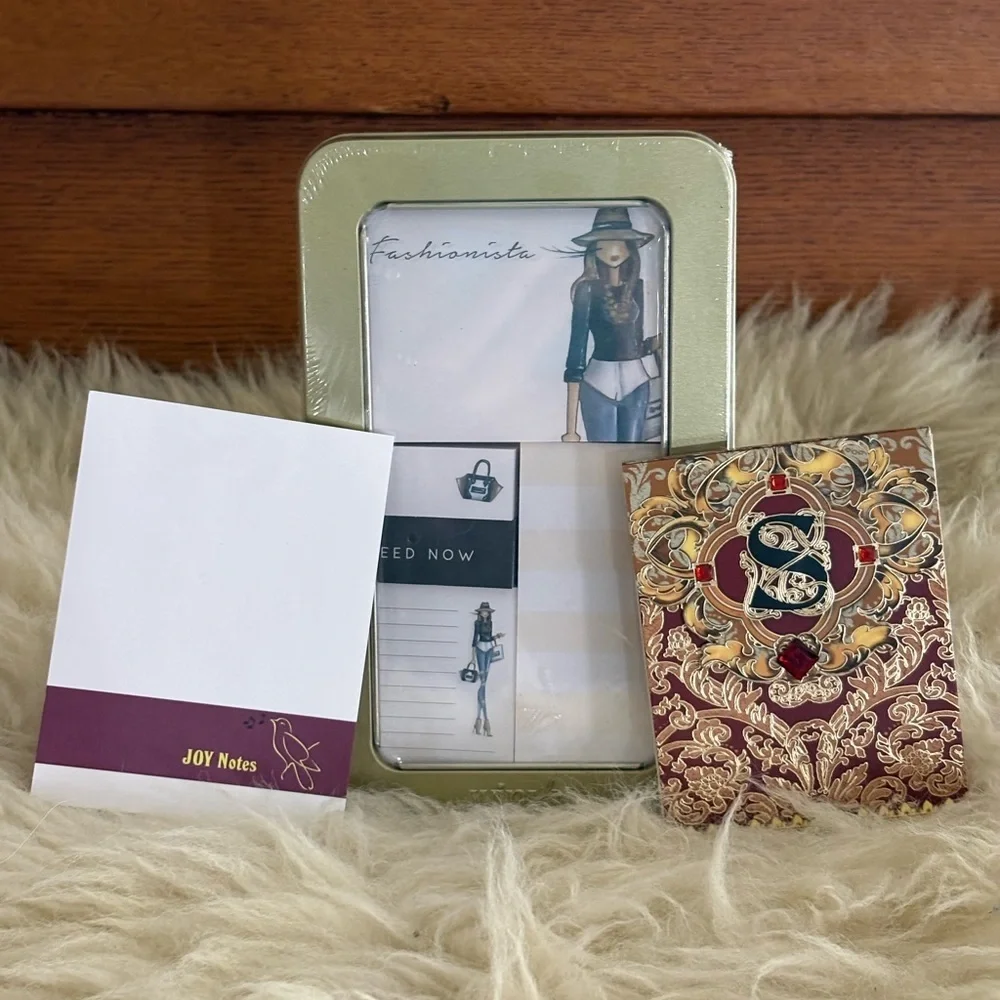 Set/3 Note Pads Journal Stationary Set
