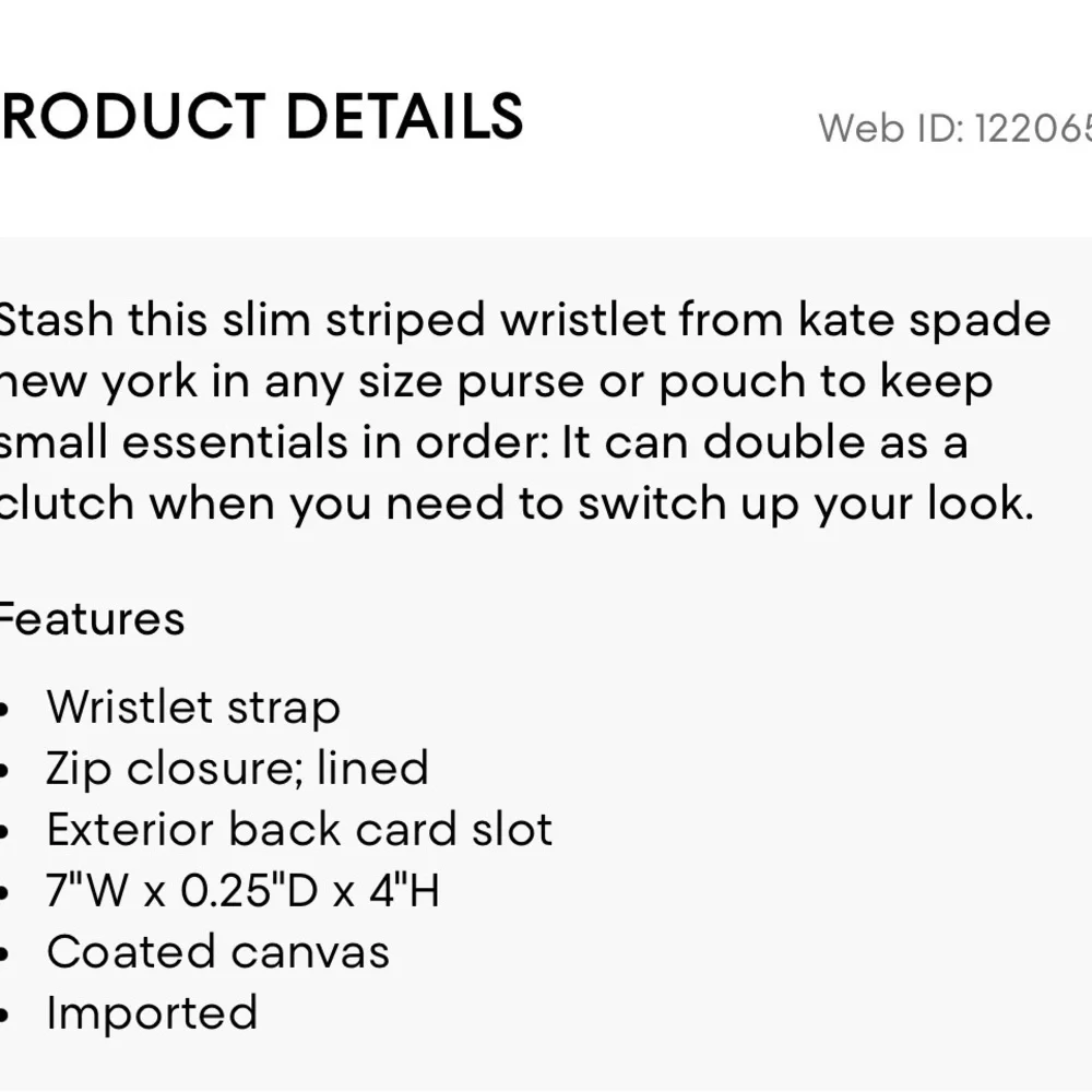 kate spade elegant wristlet
