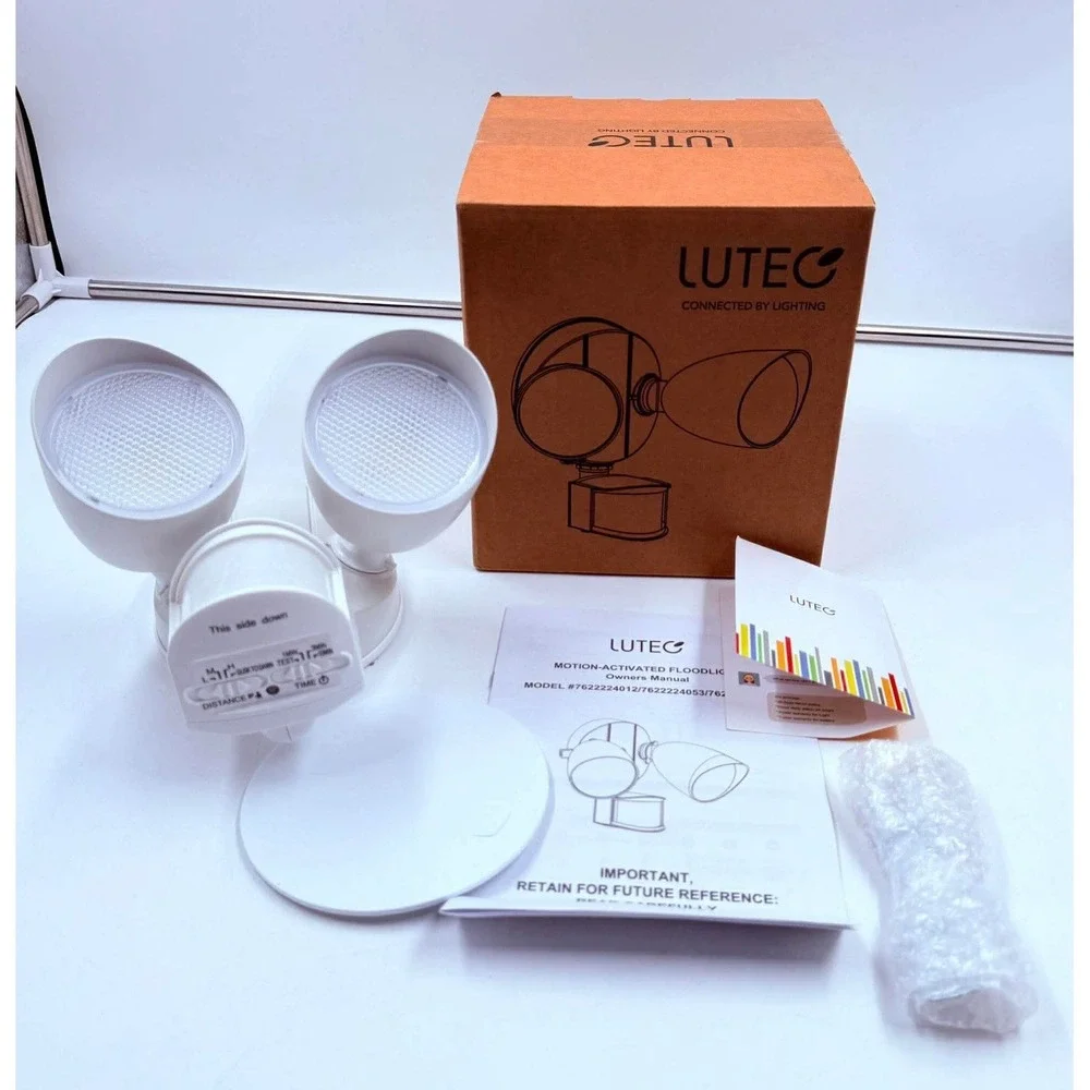 LUTEC 32W 3500 Lumens Security Lights‎ Motion Sensor Light 5000K L3 - NEW