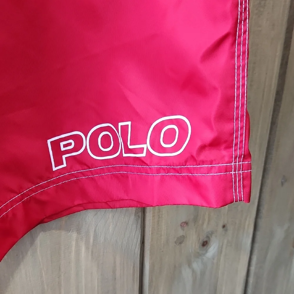 Polo Ralph Lauren Red Swim Shorts Size 34