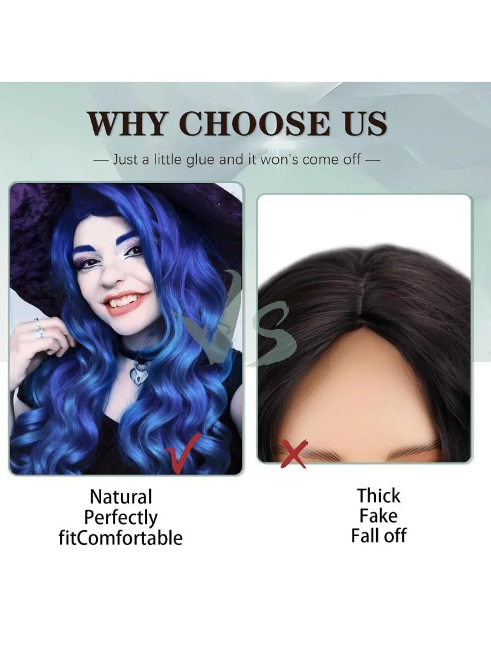 N/A black wig