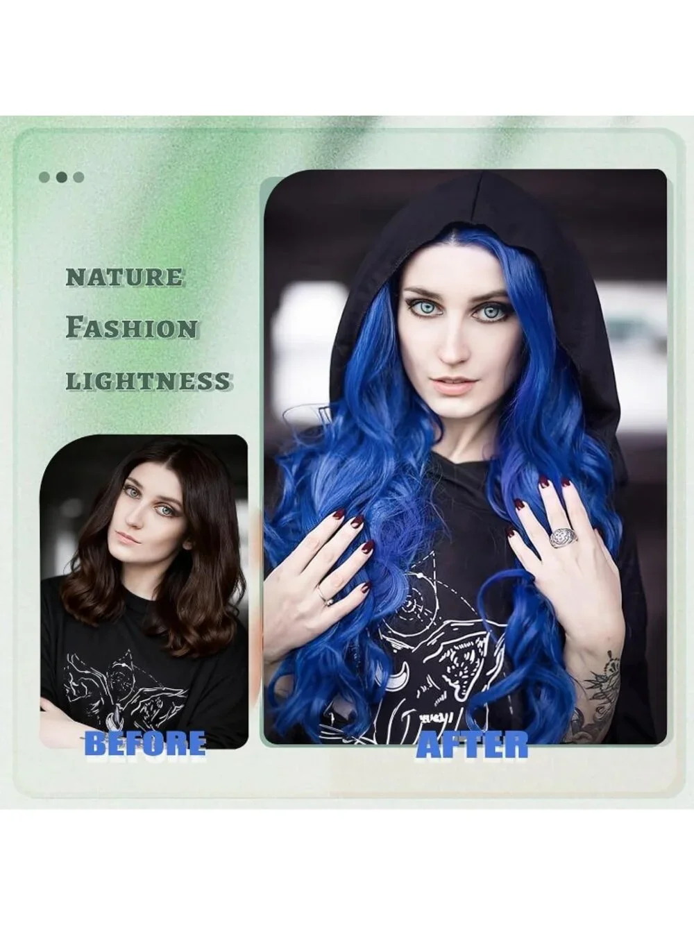N/A black wig