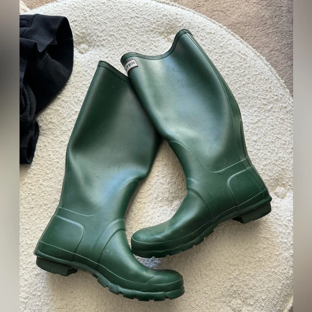 Hunter- Forest Green Matte Tall Rain Boots