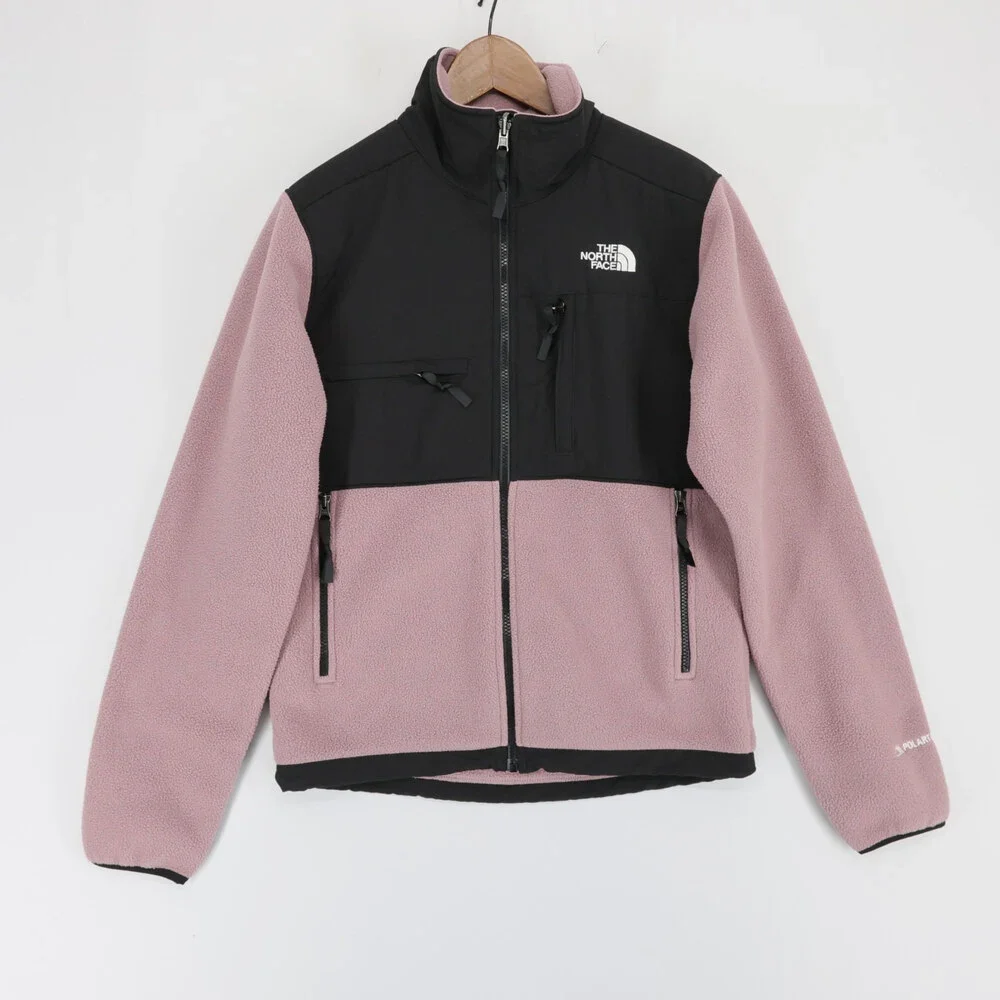 The North Face Denali Jacket Mens XS Purple Black Polartec Fleece Full Zip
