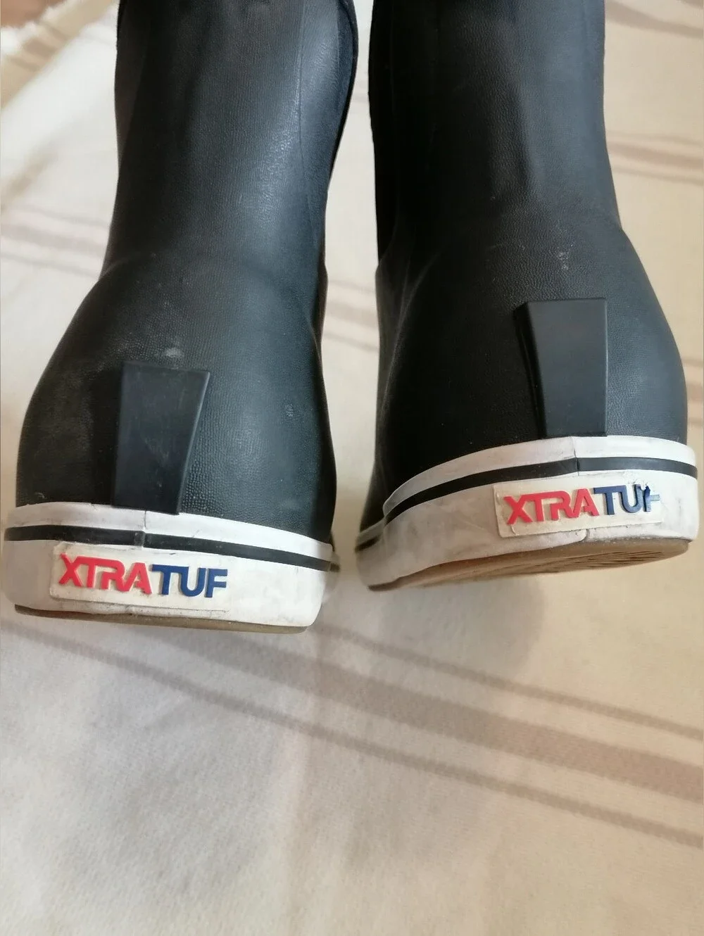 Men's Black Waterproof Slip-On Xtratuf fishing boots