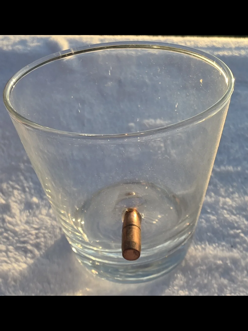 BenShot 11 oz Rocks Glass with Embedded Copper Accent – Handmade in USA