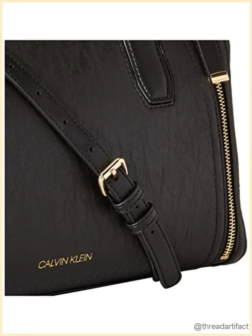Vegan Leather Satchel with Adjustable Crossbody Strap