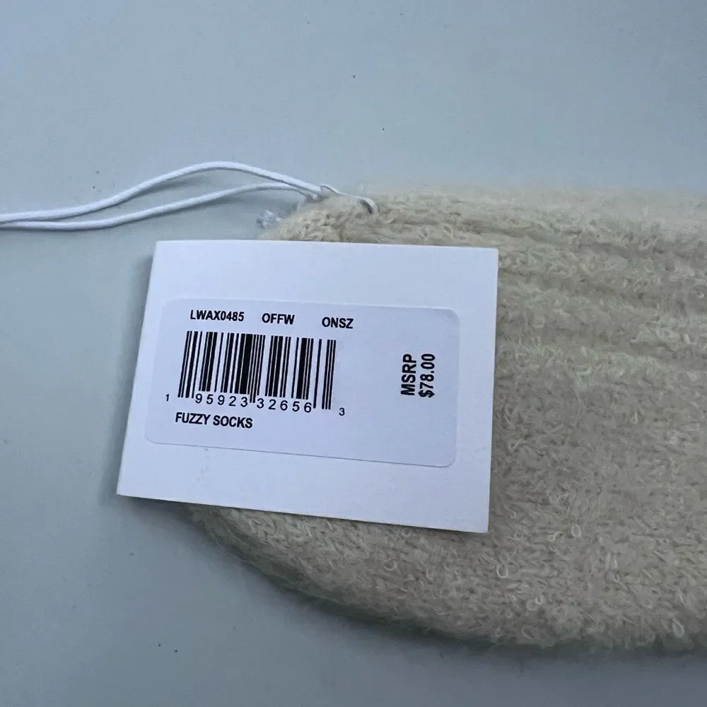 FRAME -denim Fuzzy Socks Off White