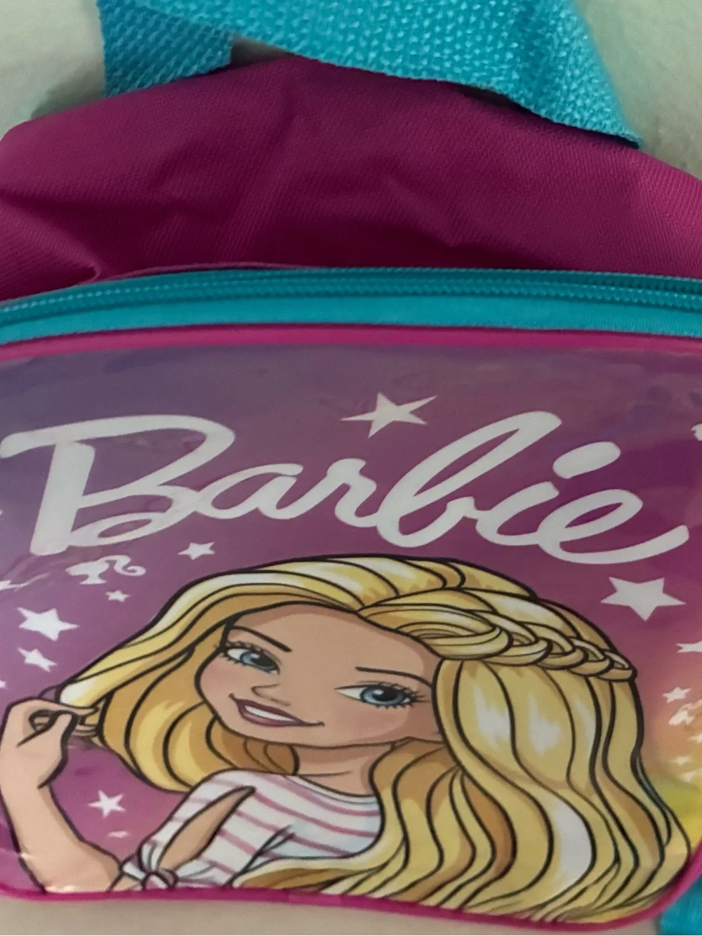 Barbie themed backpack