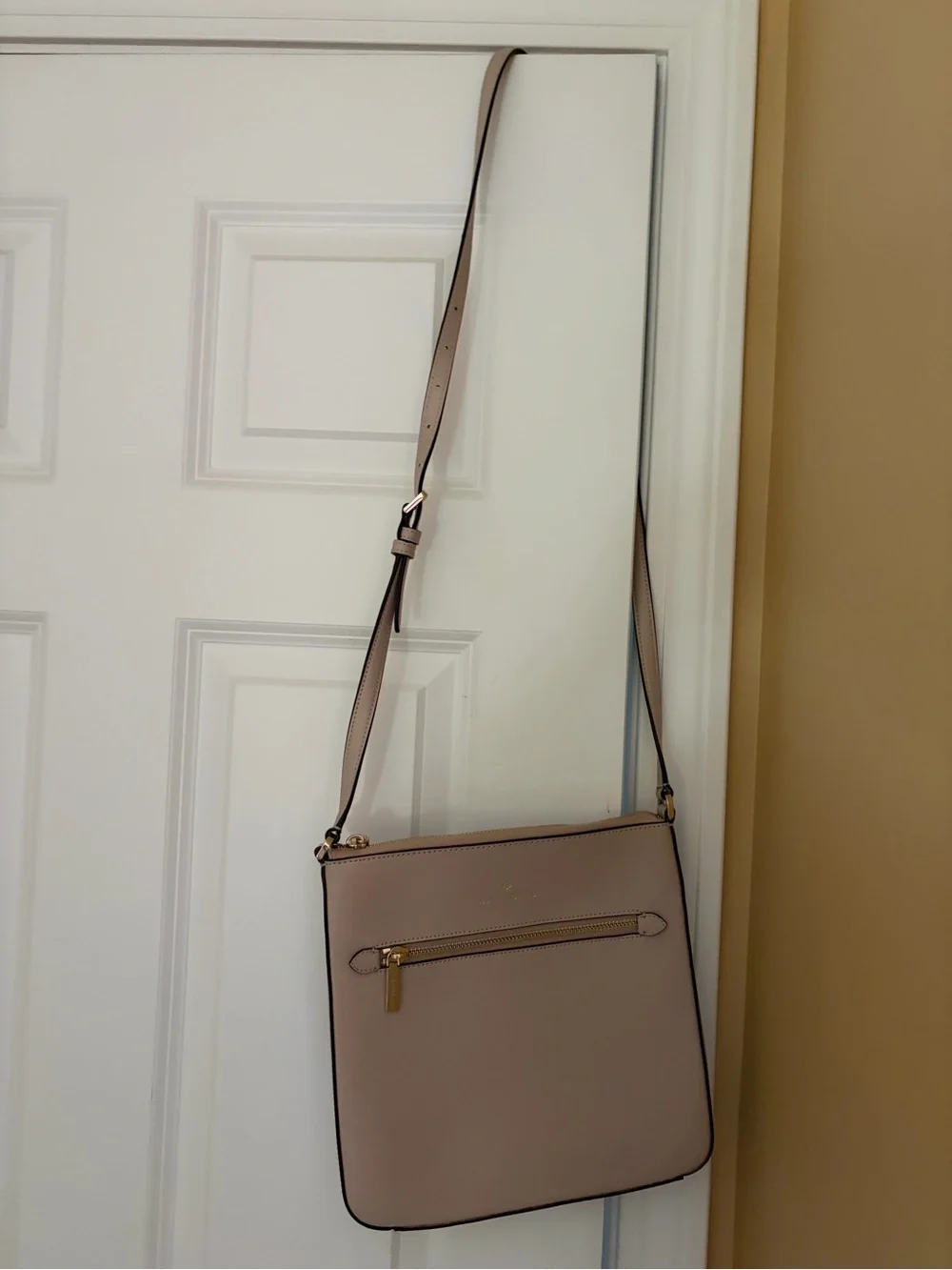 kate spade Blush Pink Leather Crossbody with Gold Hardware