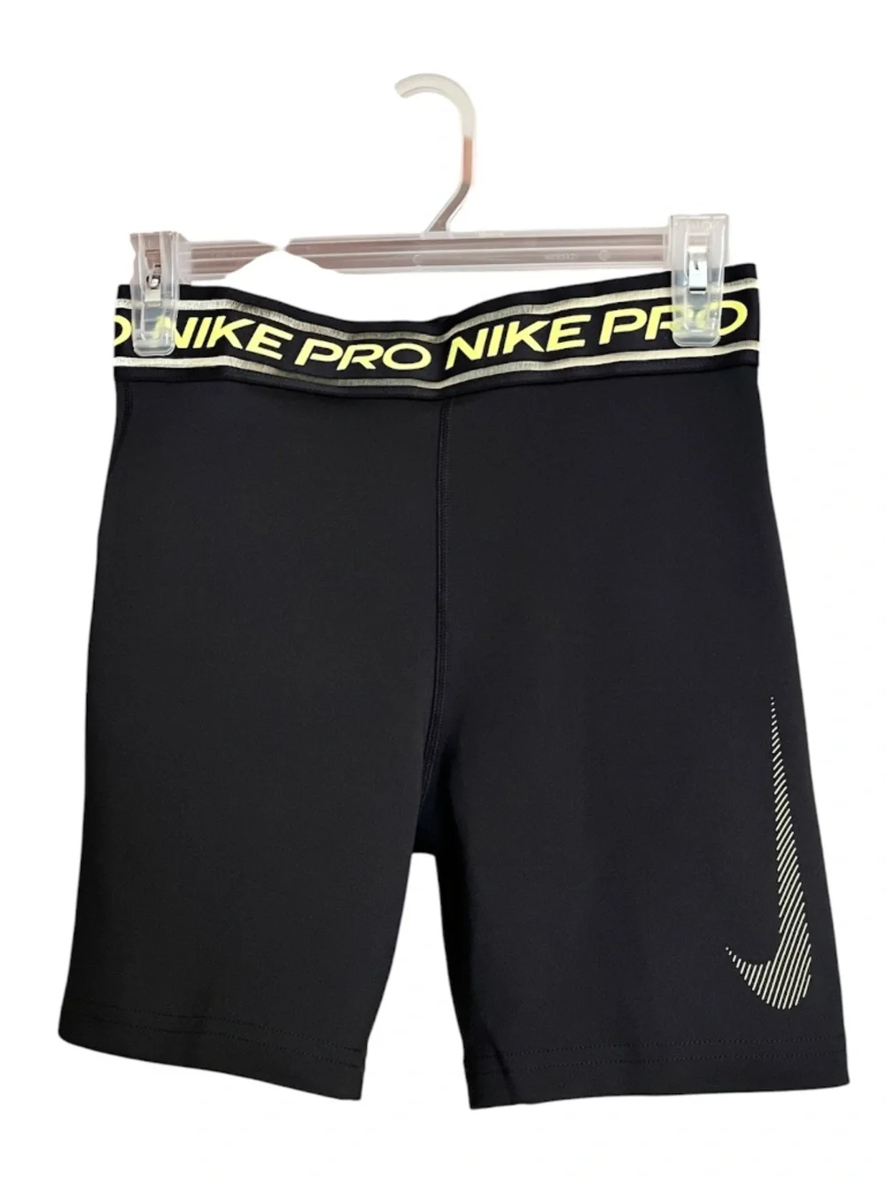 Nike Pro Black Big Girls’ Dri-Fit’ Athletic Training Shorts Sz-XL