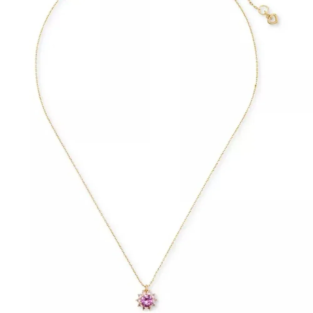 kate spade Pink Halo Pendant Necklace/NWT