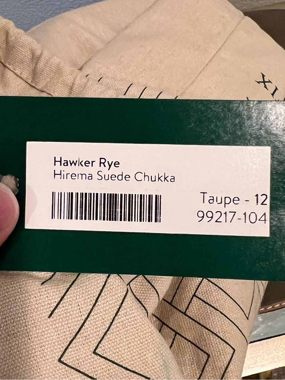 Hawker Rye taupe suede