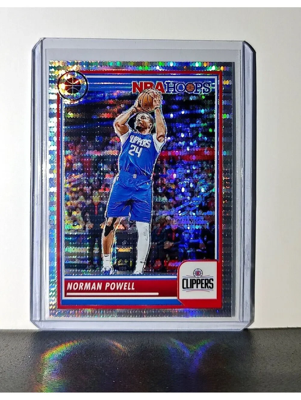 Norman Powell 2023-24 Panini Premium NBA Hoops #203 Pulsar Prizm Clippers