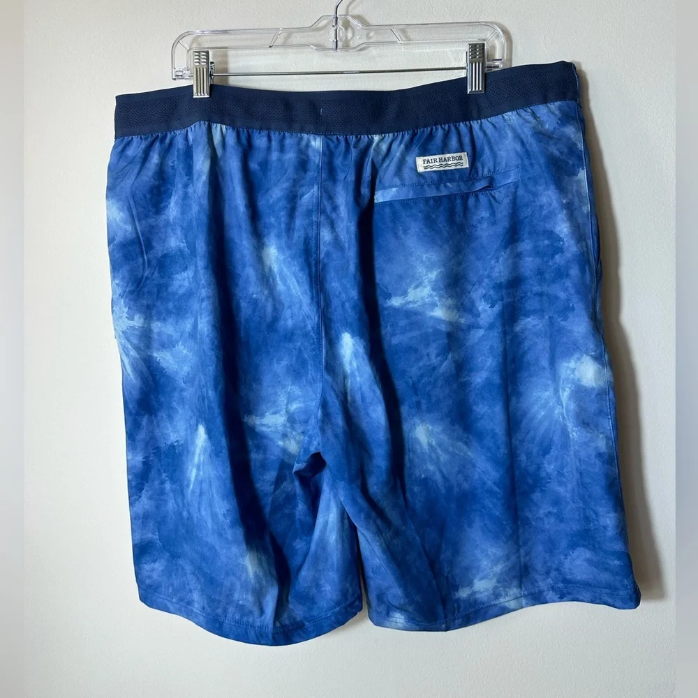 Fair Harbor Lined Swim Trunks In Clark Blue