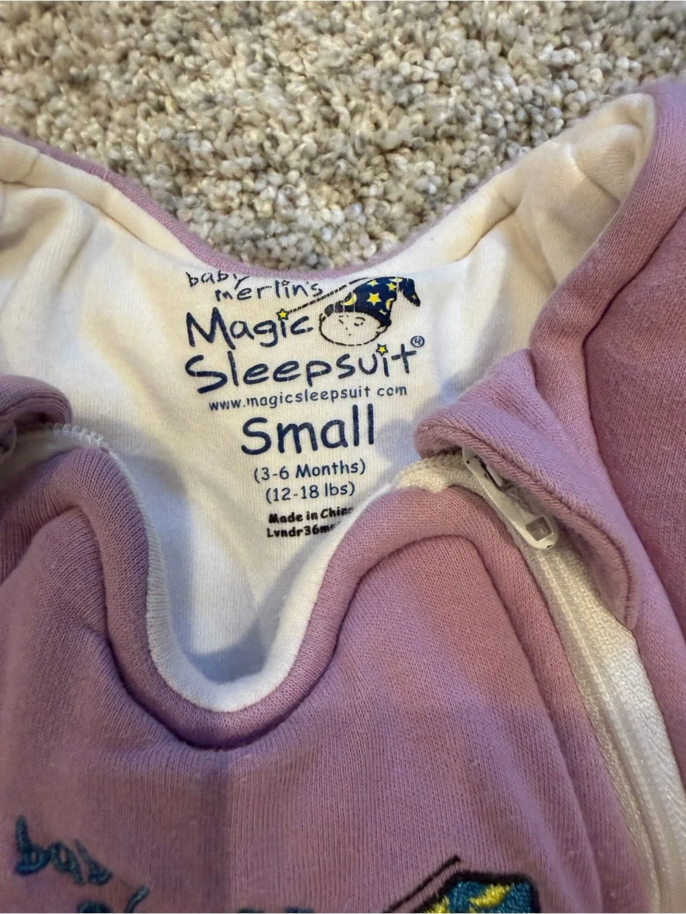 Baby Merlin’S Magic Sleepsuit soft pink