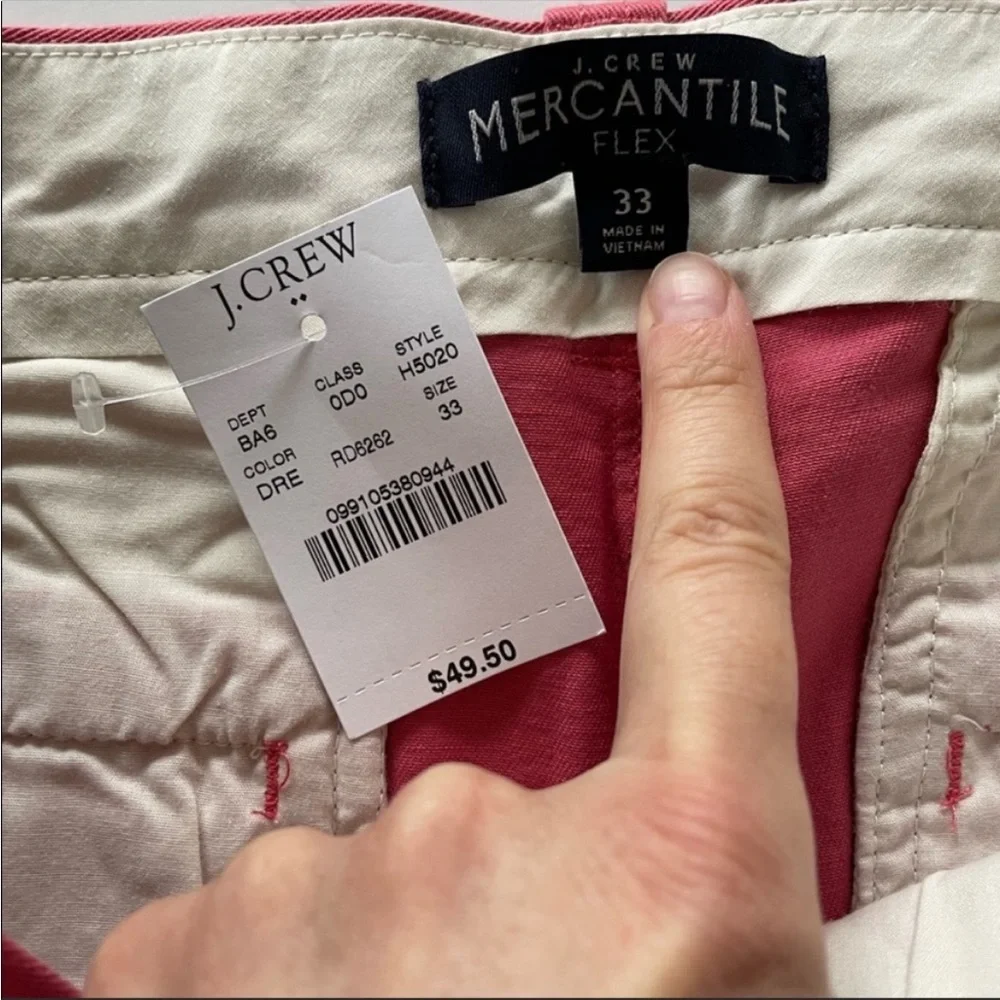 NWT J. Crew Mercantile Flex Gramercy 9” shorts