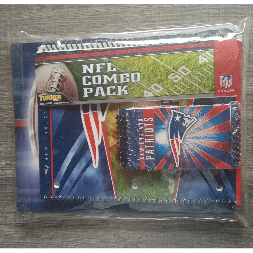 New England‎ Patriots Notebook Combo Pack NFL Merch NEW!!