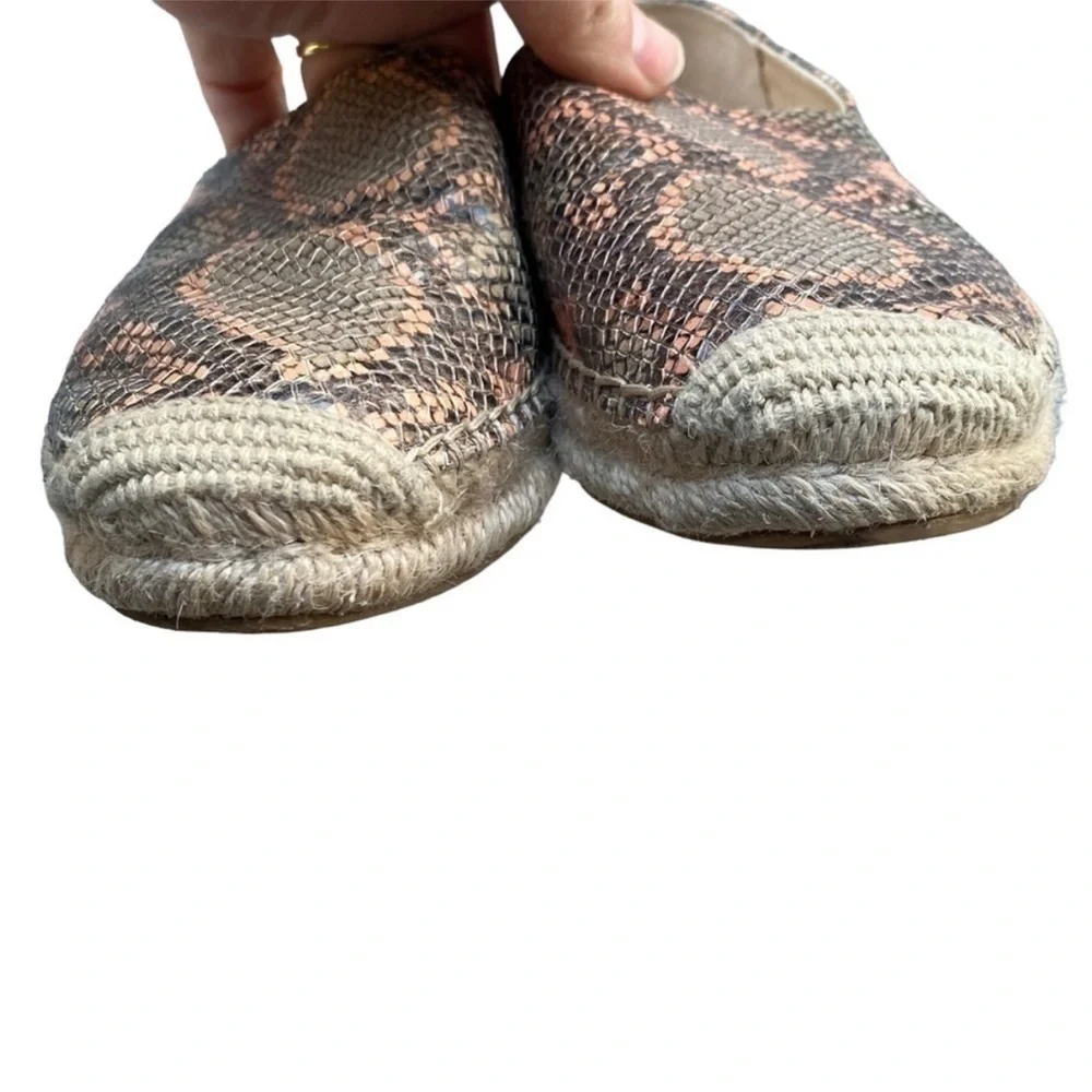 Sam Edelman Khloe Espadrille Flats snake print