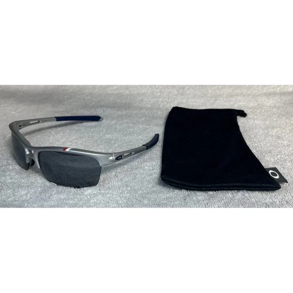 Oakley RPM Men's Sunglasses Silver Team USA Frames Black Iridium Lens 009205-17