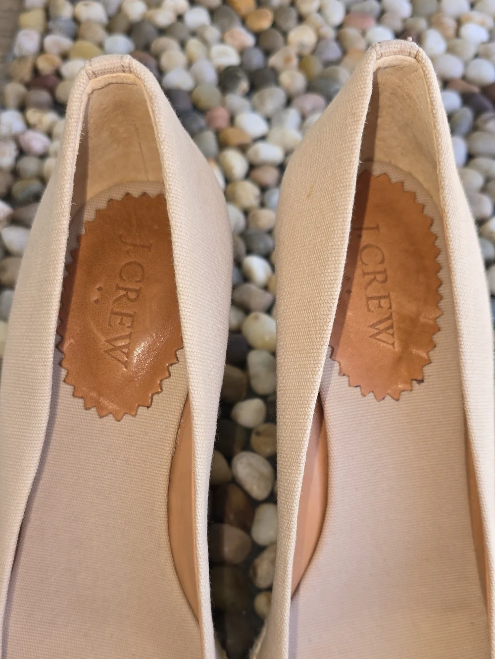 NWOT J. Crew Canvas Espadrille Wedges Size 8