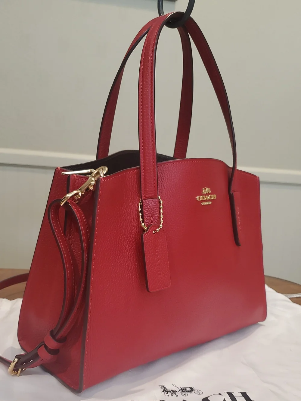 Coach bright red