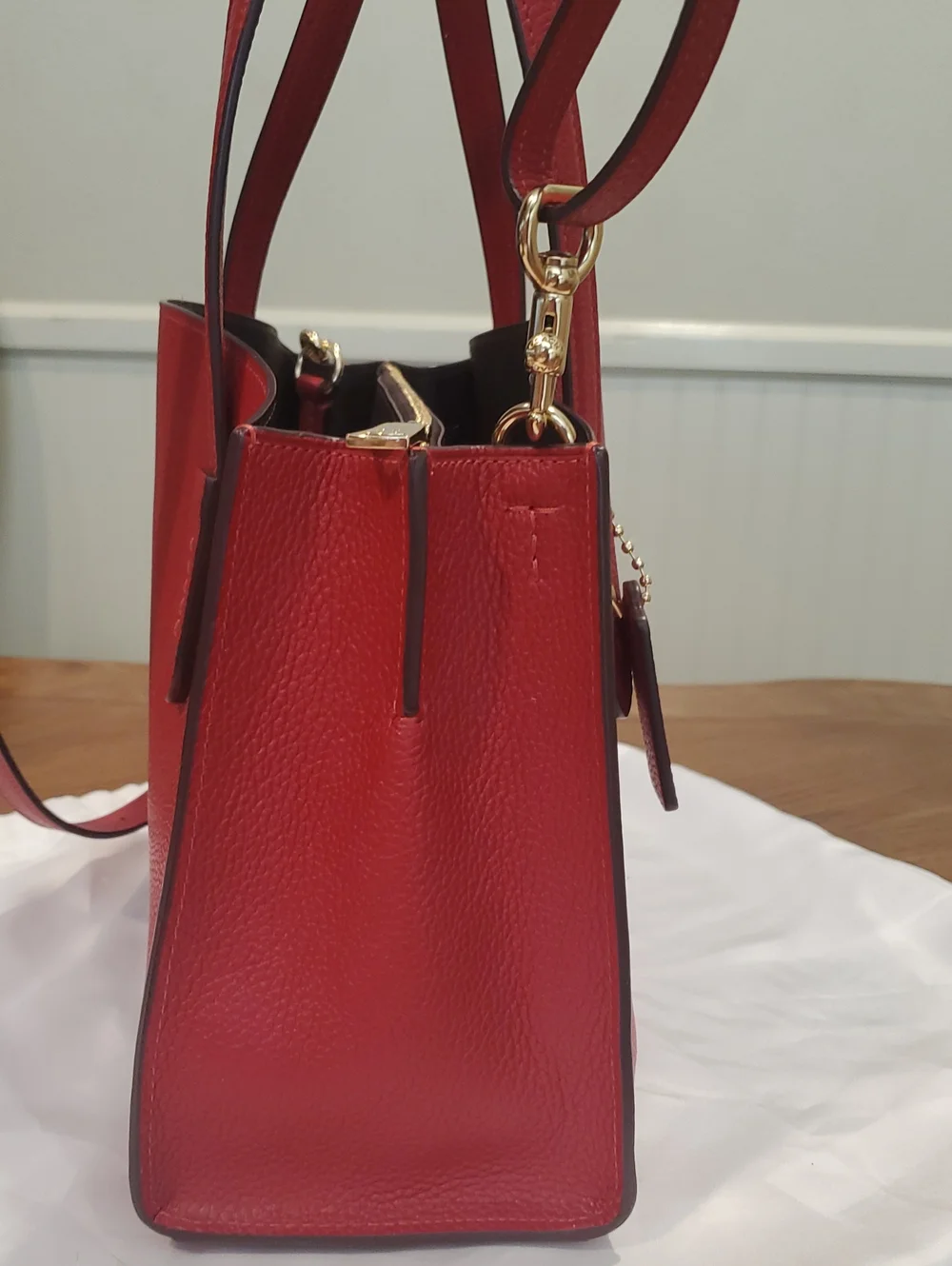 Coach bright red