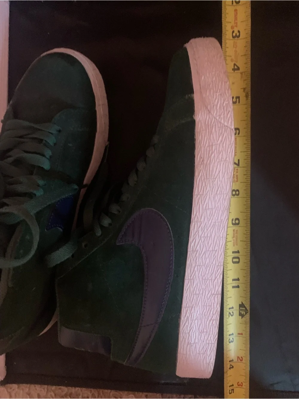 Nike Youth’s SV Zoom Blazer Mid-high Sneakers in Noble Green/Midnight Navy