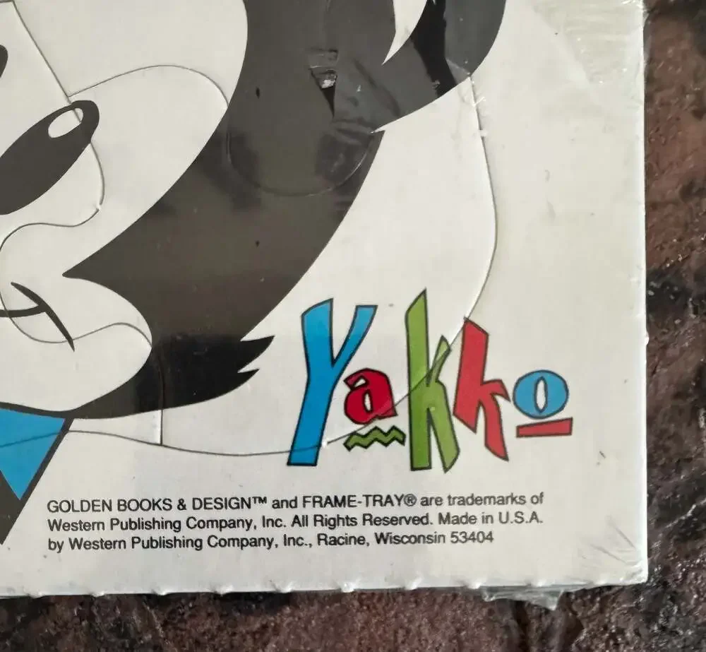 Vtg New sealed 1994 Golden Books Animaniacs Frame-Tray Puzzle  Yakko, Wakko, Dot