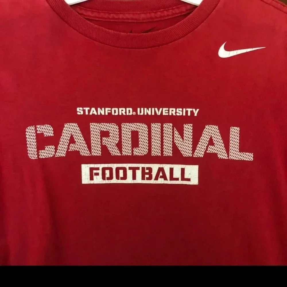 Nike Youth Standord Football Cotton Tee red size youth large