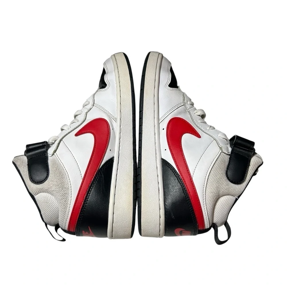 Nike Court Mid 2 White Red Black Size 7Y Youth Kids Shoes