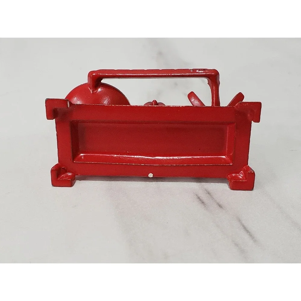 vintage Red Metal dollhouse miniature General store Kitchen scale balance