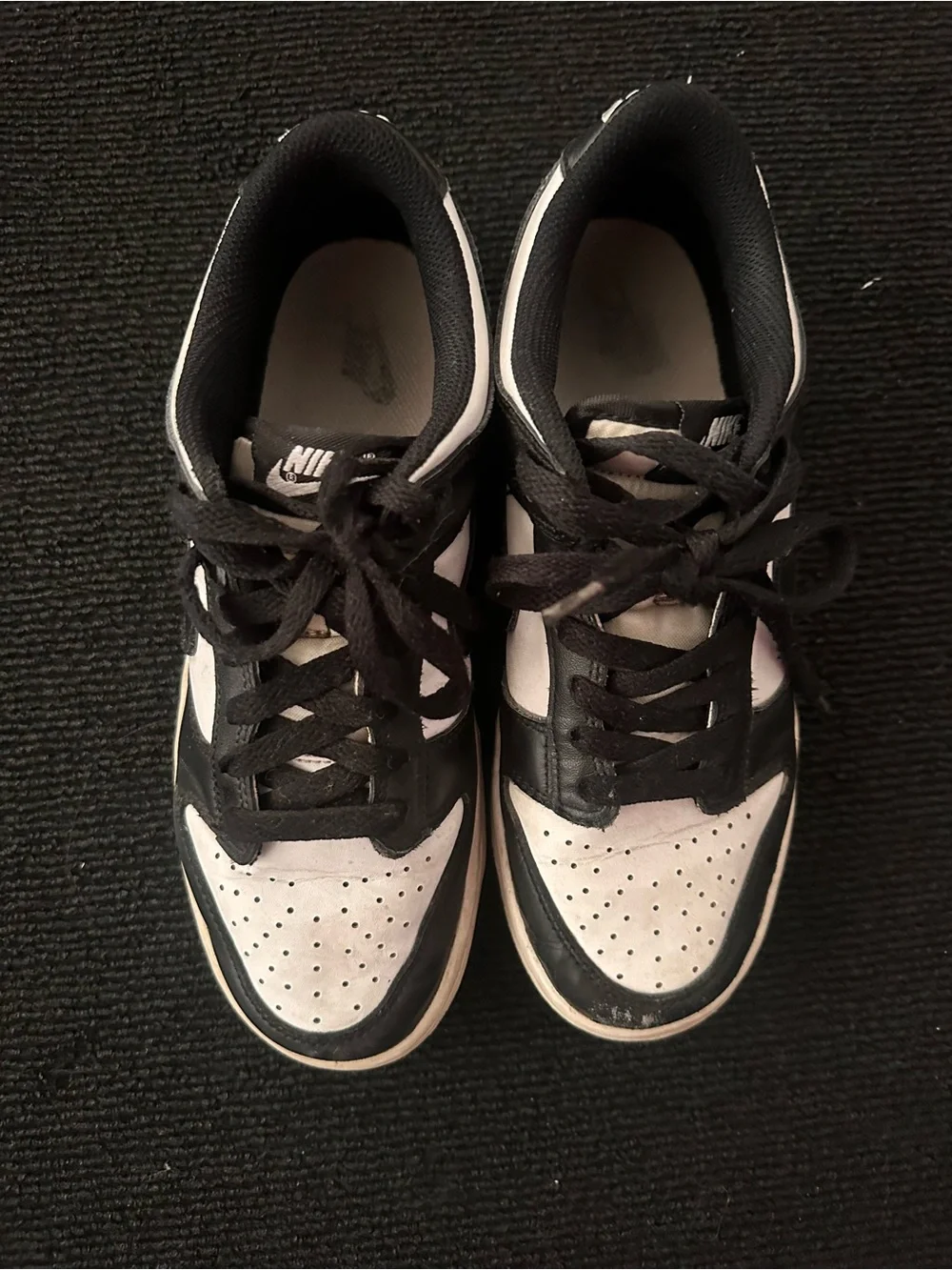 Nike Black and White Low-Top Sneakers