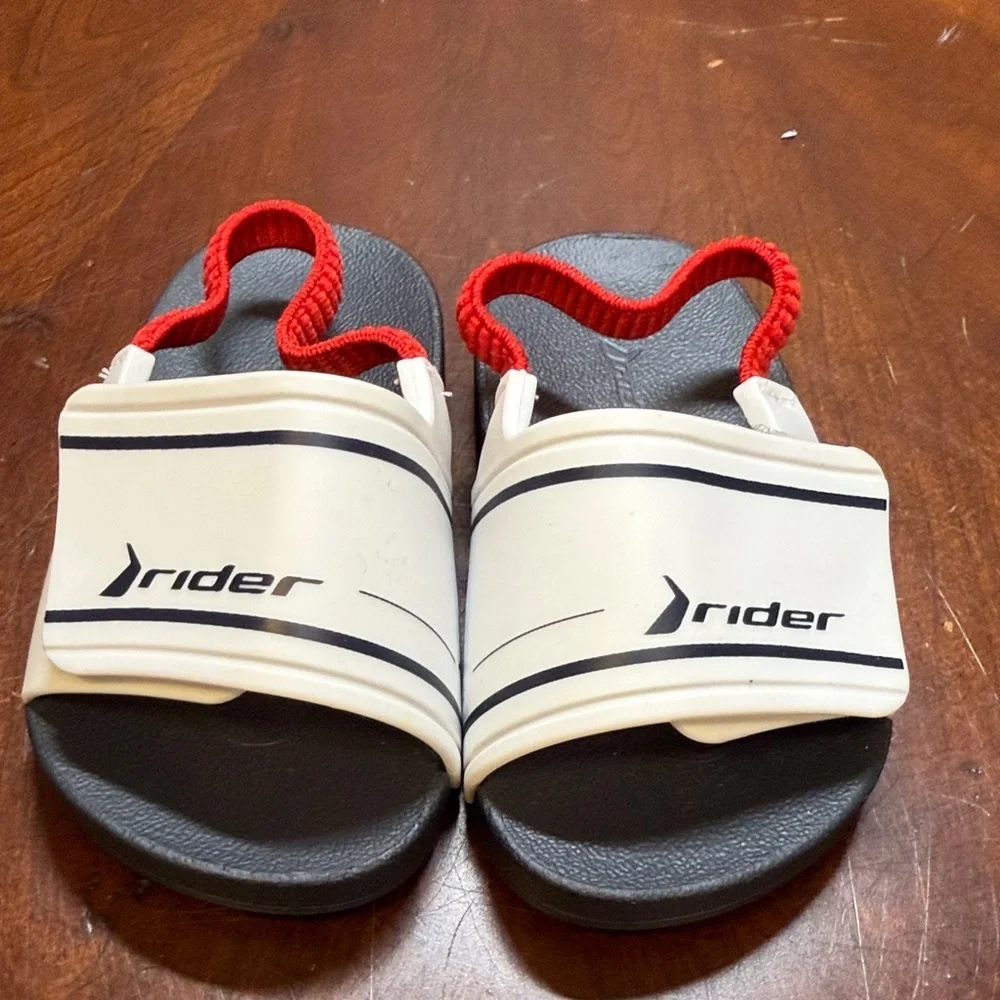 Riders by Lee Kids Slide Sandals‎ - Cream and Red